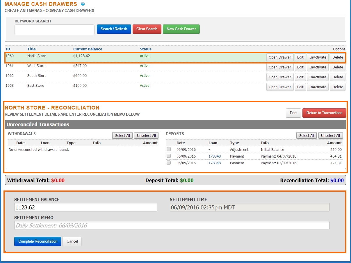 Cash Drawer Reconciliation AutoPal Software